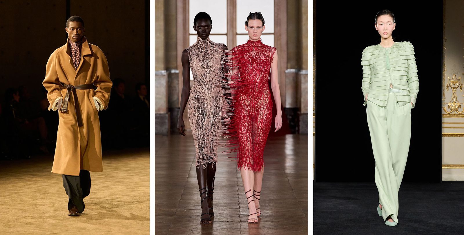 Image may contain clothing, dresses, fashion footwear, shoes, sandals, adults and high heels