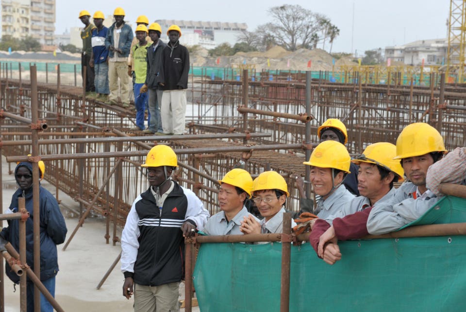 Senegra and Chinese workers observed