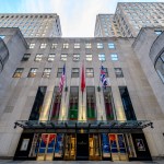 NEW YORK, NEW YORK - FEBRUARY 02: View of Christie's auction house at Rockefeller Center in Manhattan on February 2, 2023 in New York City. (Photo Roy Rocklin/Getty Images)