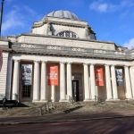 CARDIFF - FEBRUARY 3: View of the National Museum of Wales on February 3, 2025 in Cardiff, Wales, UK. A sign outside the National Museum in Cathay Park, Cardiff, said the museum would be closed to the public until further notice. Concerns were previously raised about the condition of the building. (Photo by Hugh Fairclough/Getty Images)