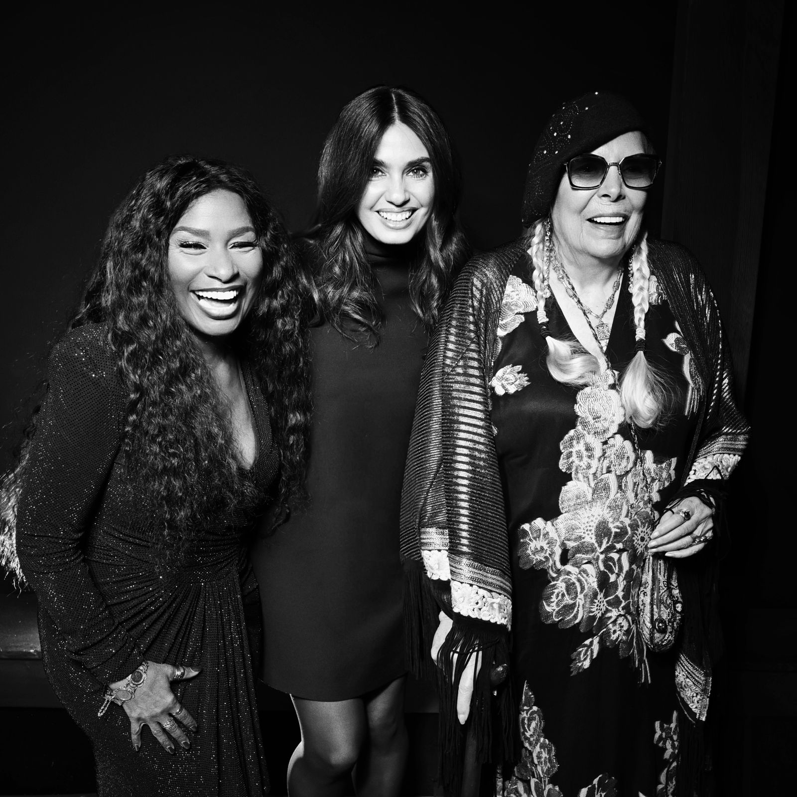 Image may contain Joni Mitchell Emily Lazar Face Happy Head Person Smile Adult Accessories Sunglasses and Wedding