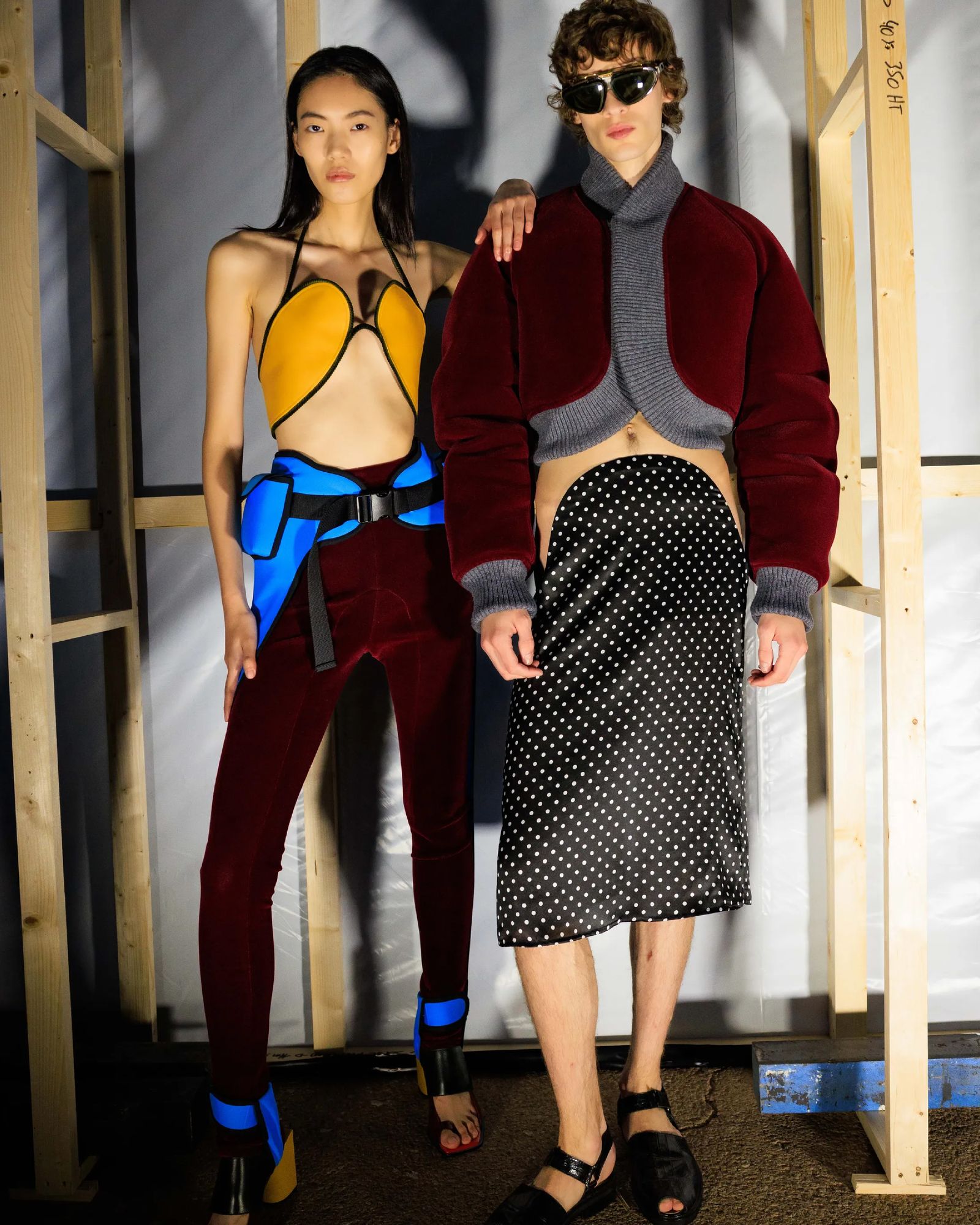 Image may contain Florence Faivre Clothing Clothing People Footwear Shoes Adult Sandals Skirt Long Sleeves and Sleeves