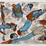 Lots of different kinds of supermen flying around.