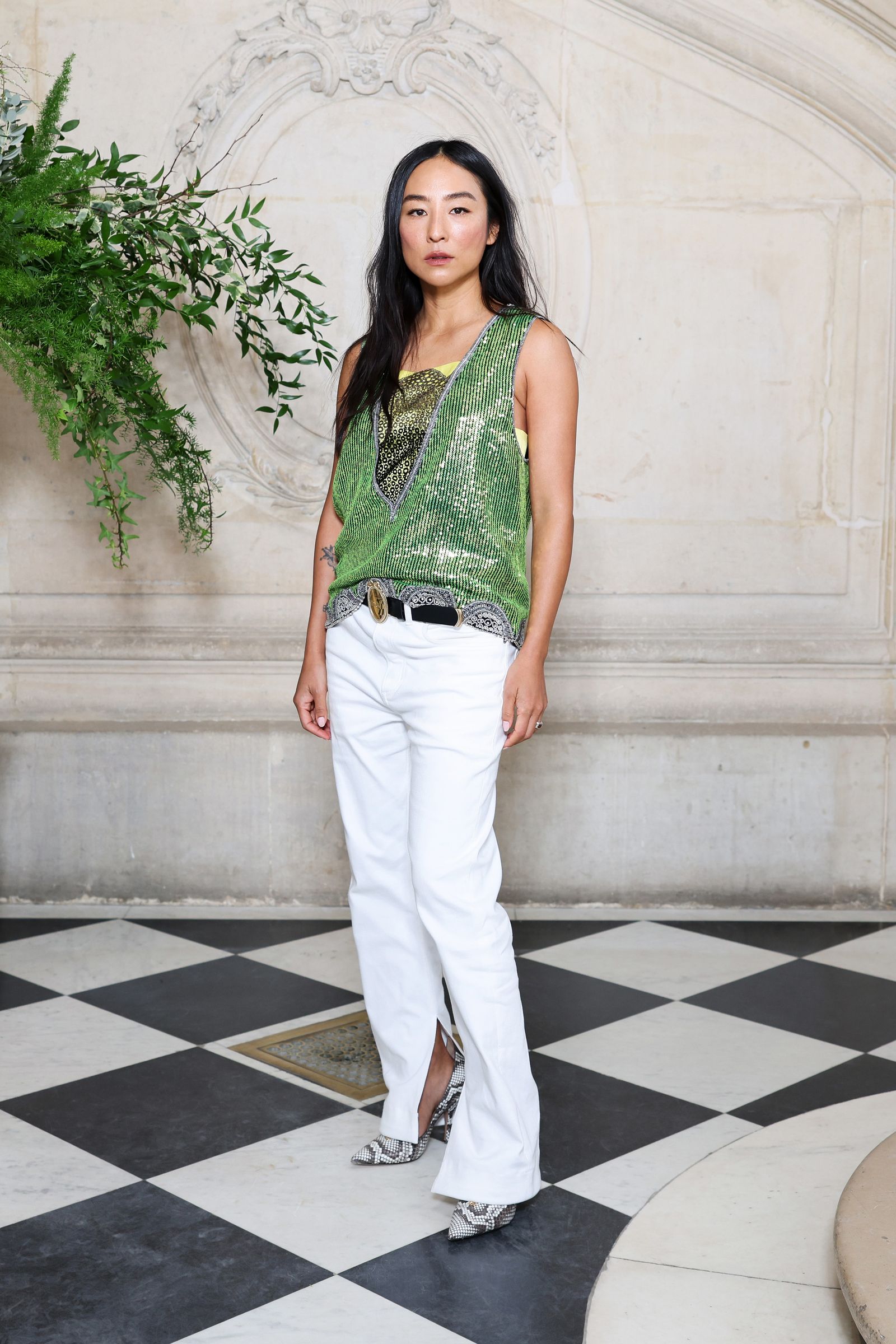 On January 26, in Paris, France, Greta Lee attended the Christian Dior 2026 Spring/Summer Haute Fashion Week show