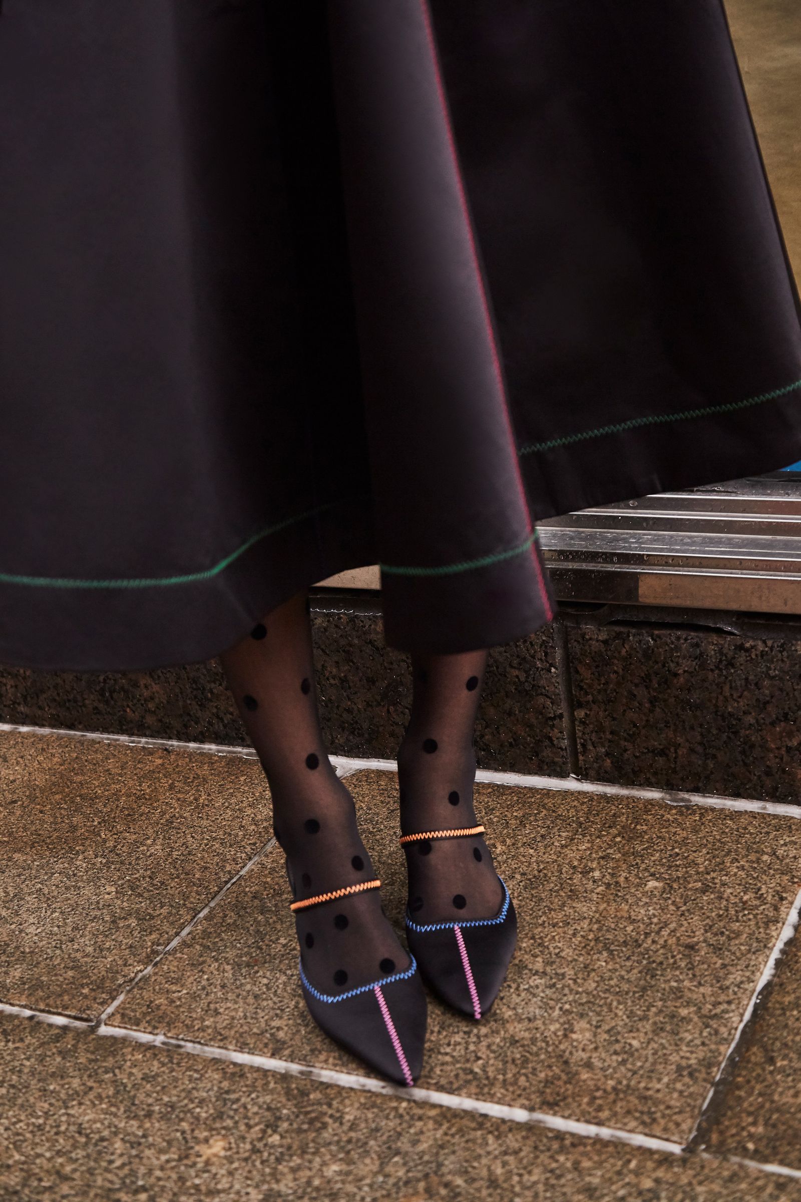 Image may contain clothing, footwear, footwear and socks