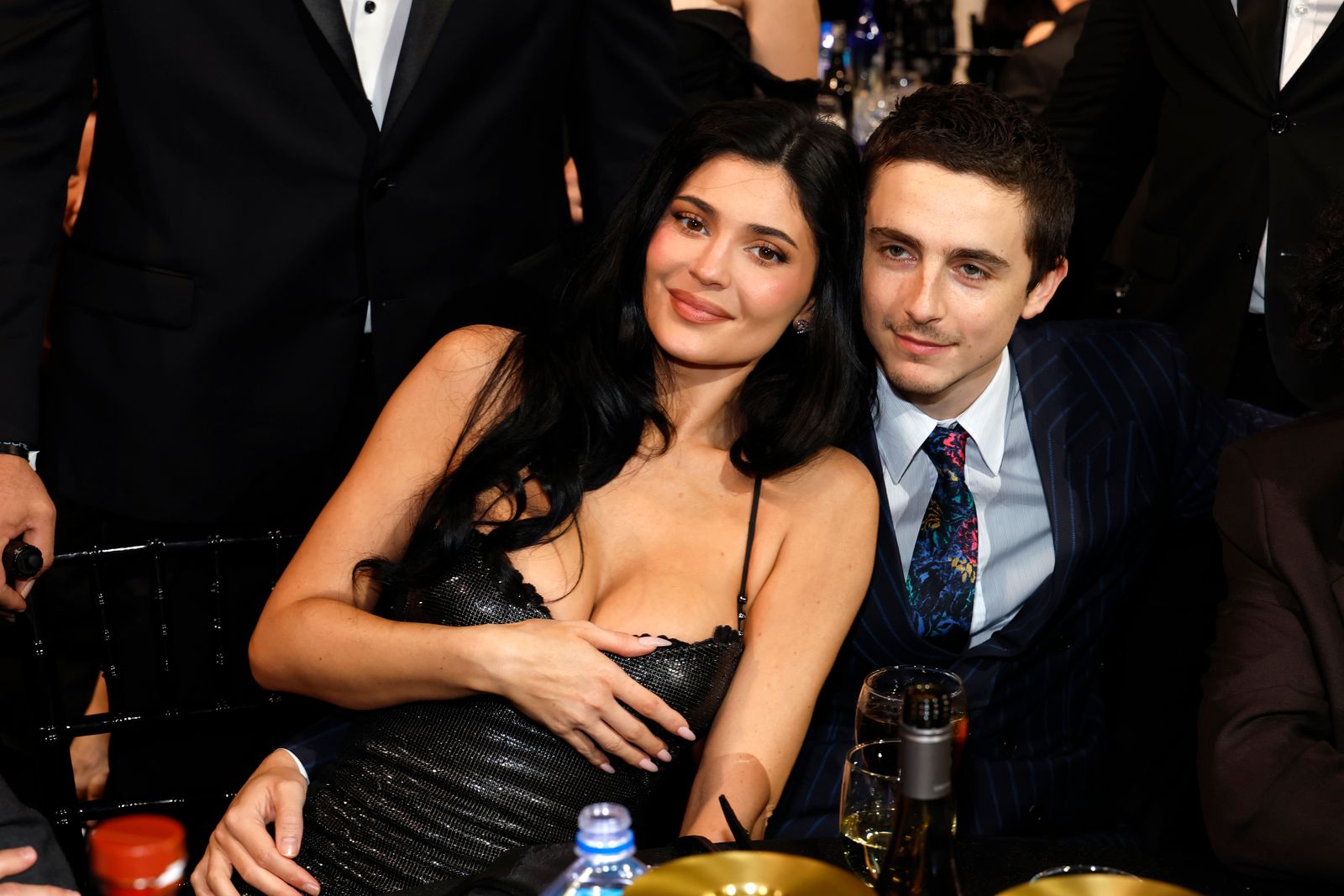 Kylie Jenner and Timothe Chalamet attend the 31st Annual Critics' Choice Awards at Barker Hangar on January 4, 2026.