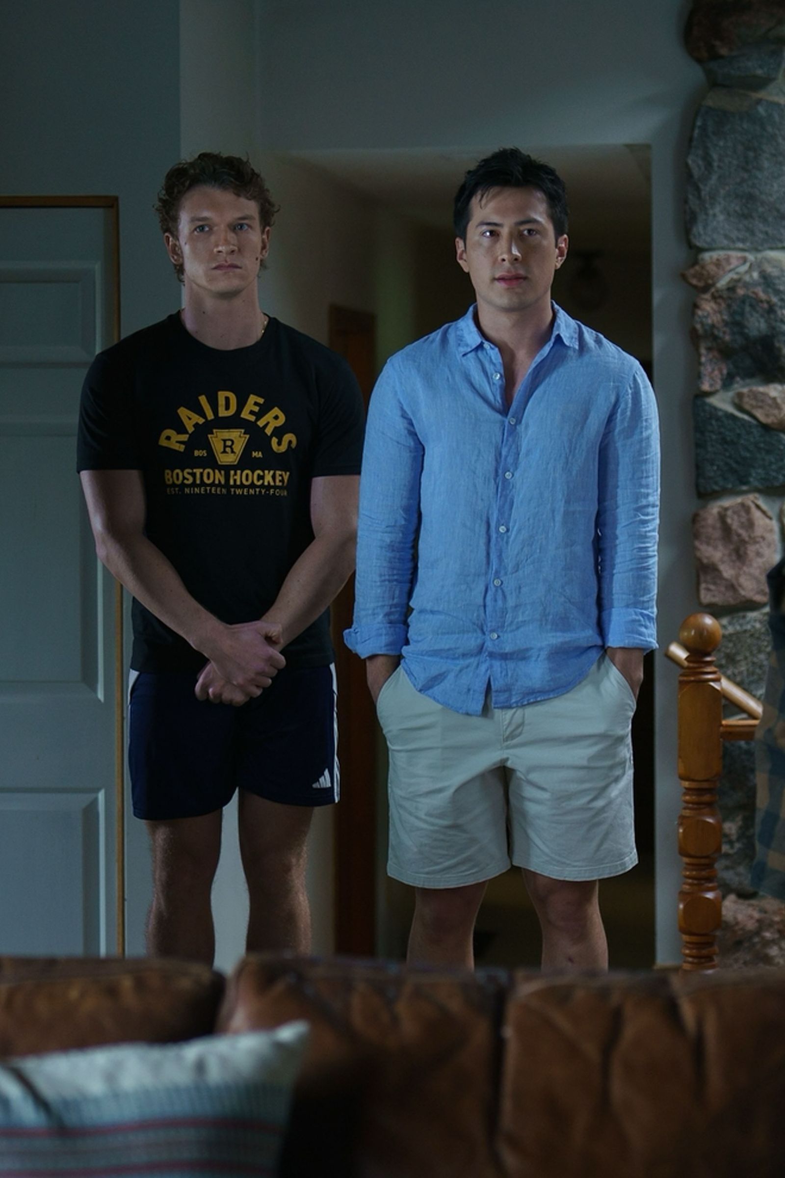 Image may contain Sylvain Tesson clothing, shorts, t-shirts, faces, heads, people photography, portraits and adults