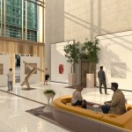Beautiful renderings of the new building lobby.