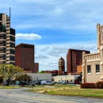 The Price Building (left) in Bartlesville, Washington County, Oklahoma.