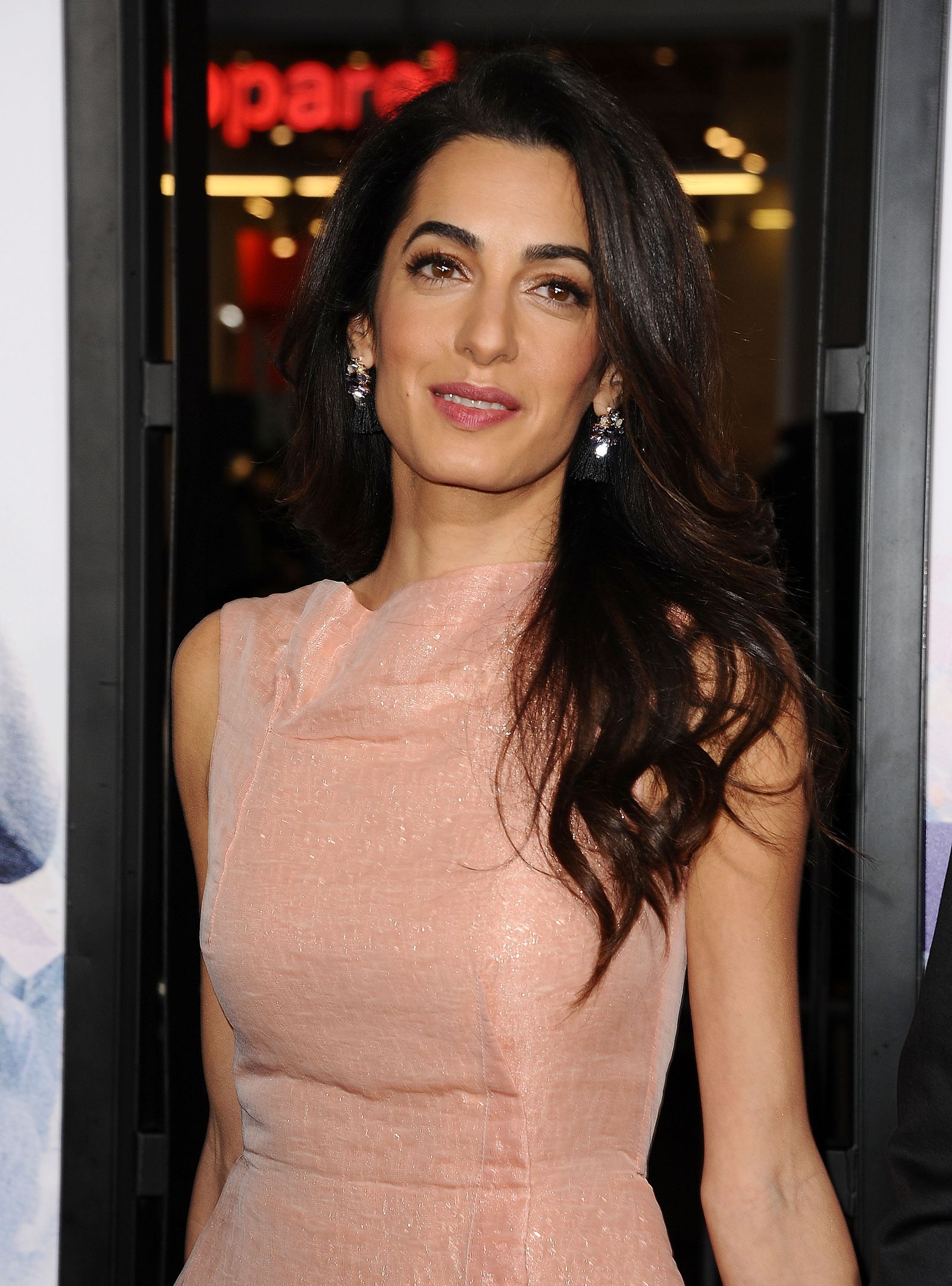Image may contain Amal Clooney People Fashion and Premiere