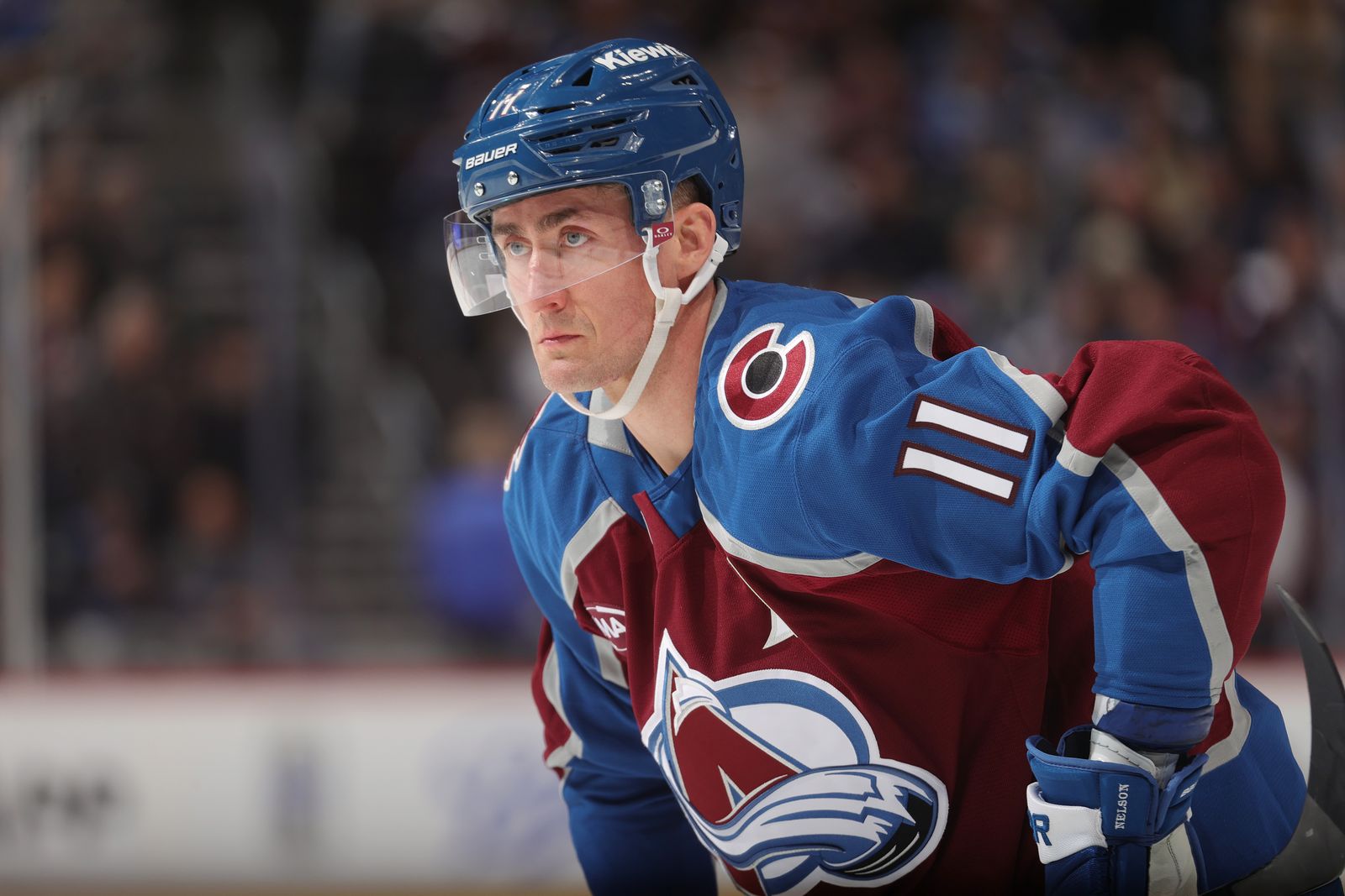 Image may contain Brock Nelson helmet adults and people