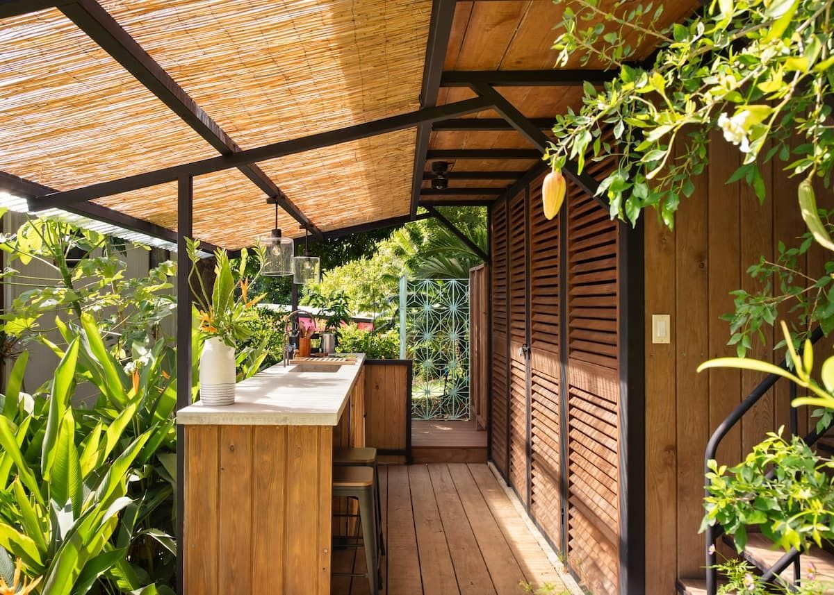 Image may contain interior, interior design, wood, hardwood garden, outdoor nature and stained wood