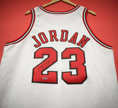 A basketball jersey with the number 23 on the back.