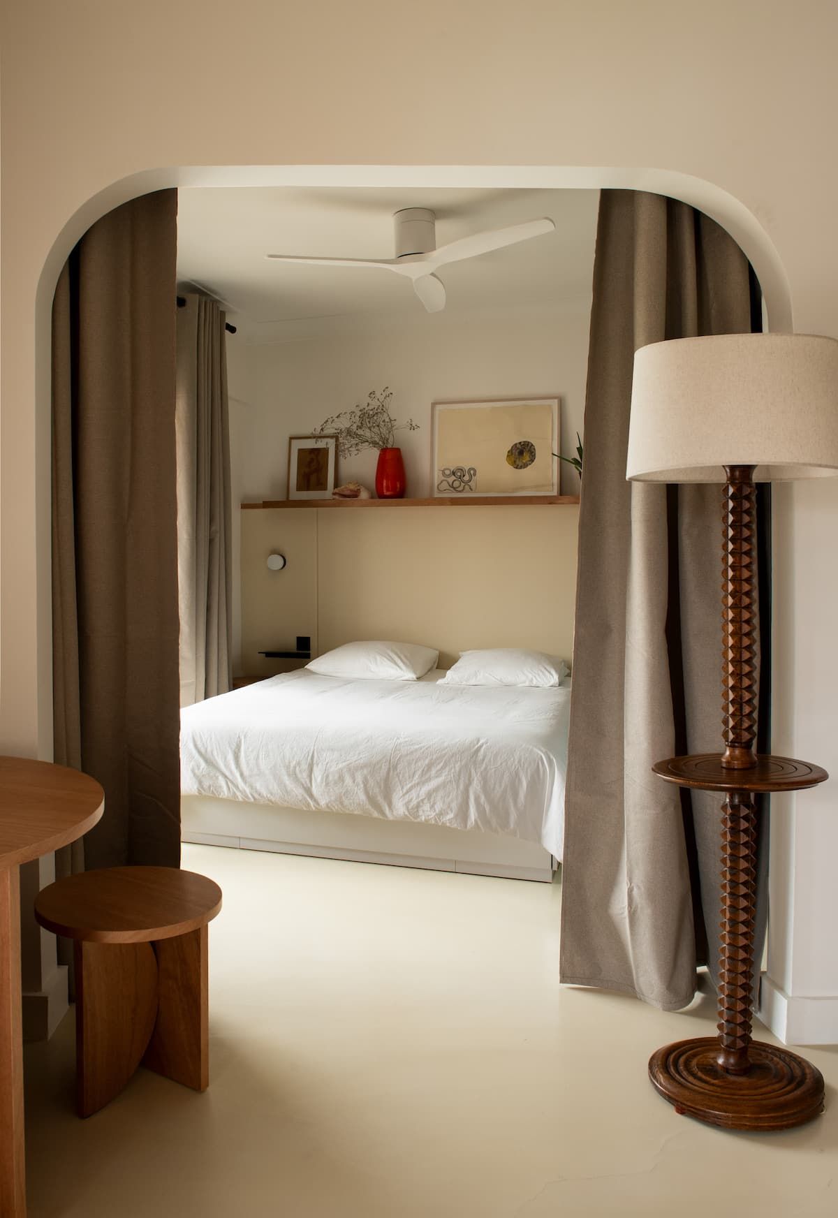 Pictures may contain lights, interior design, furniture, appliances, ceiling fans, equipment, electrical equipment and beds.