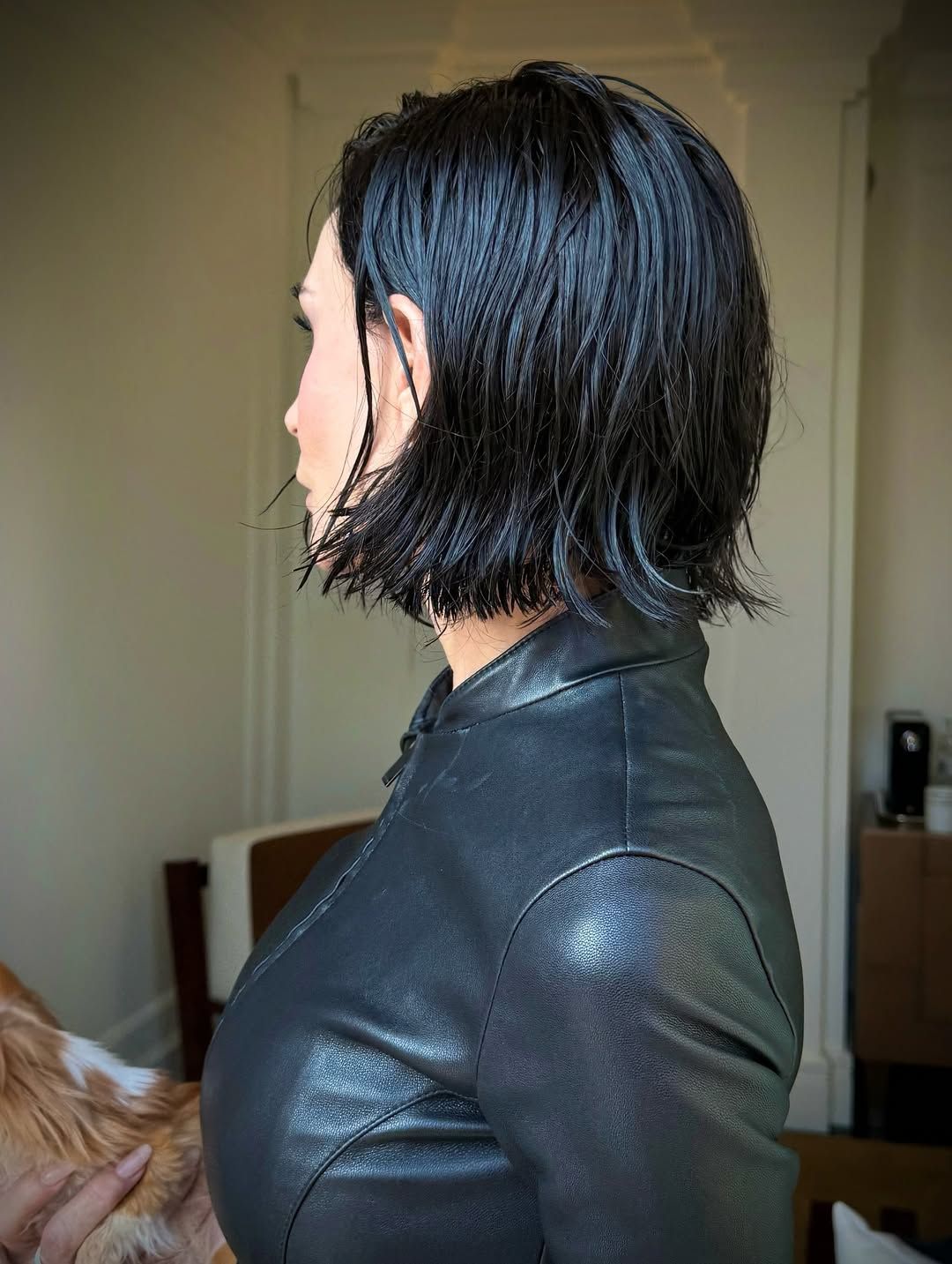 Demi Moore Bob Milan Fashion Week Gucci