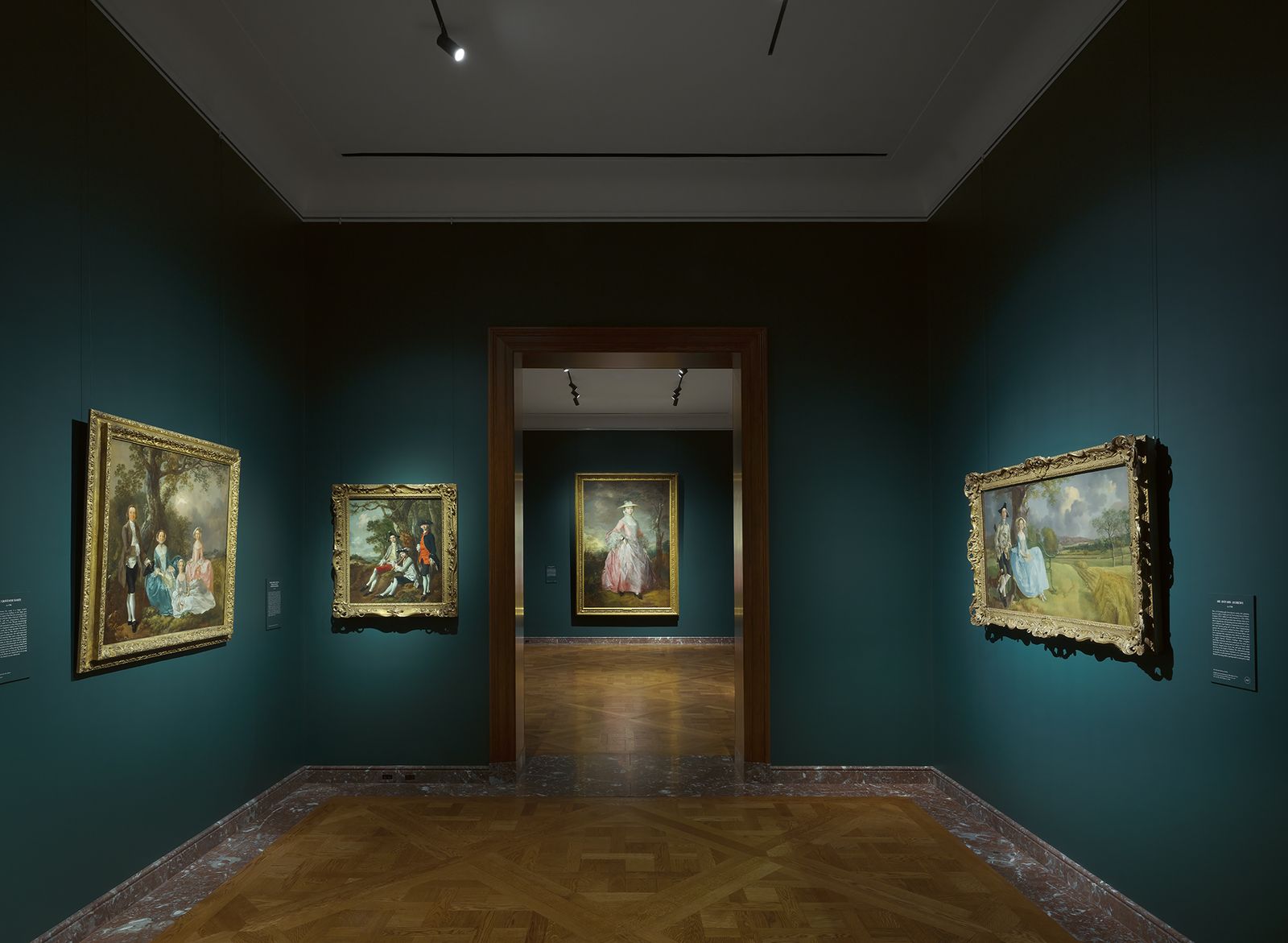 Pictures may contain floor, floor art, painting, people, art gallery and interior