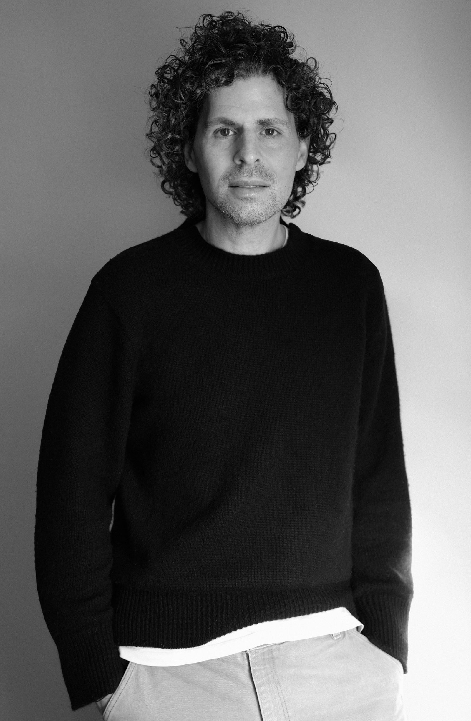 Images may contain faces, heads, people photography, portraits, adult clothing, long sleeves, sleeves, knitwear and sweaters