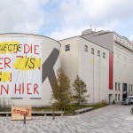 There is a large sign outside the museum that reads