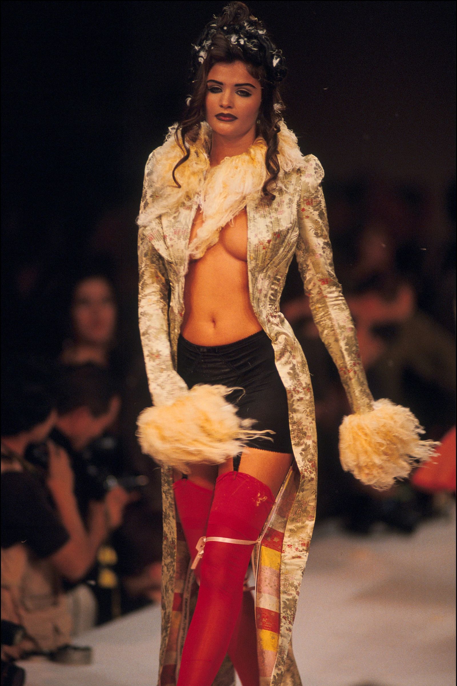 October 1991, Paris, France, 1992 spring and summer fashion show.