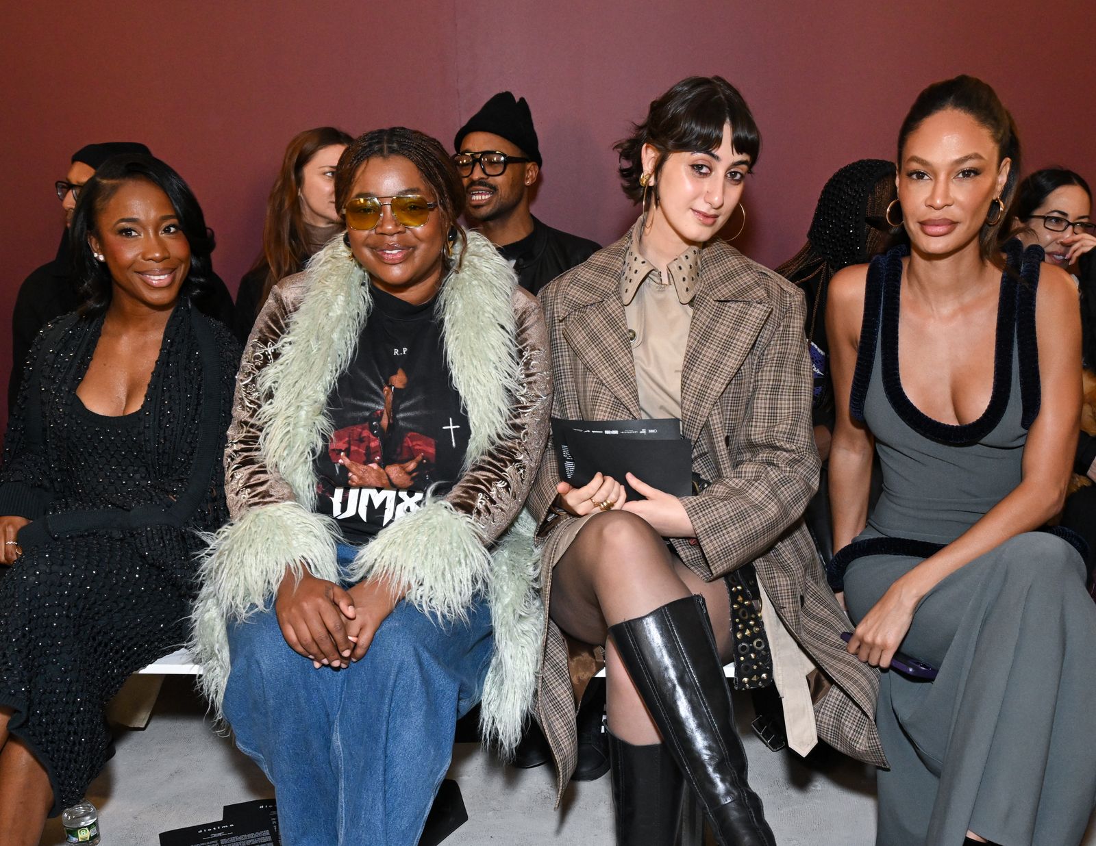ShellyAnn FraserPryce Gabriella KarefaJohnson Rama Duwaji and Joan Smalls at RTW's Diotima Fashion Show...