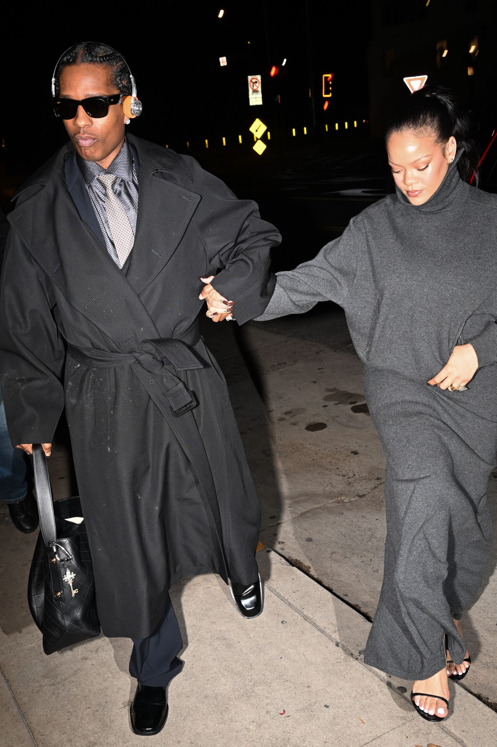 AAP Rocky and Rihanna in Los Angeles, California on February 6, 2026