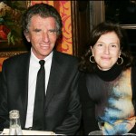An older man, Jack Lang, sits next to his daughter, Caroline Lang