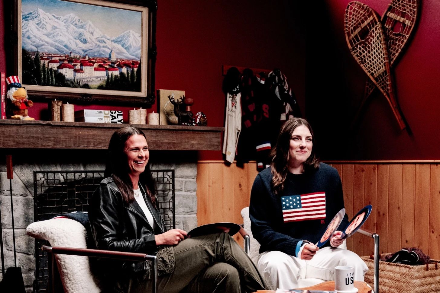 Image may contain Brittany Bowe Hilary Knight Face Avatar People Photography Portraits Clothing Coats and Jackets