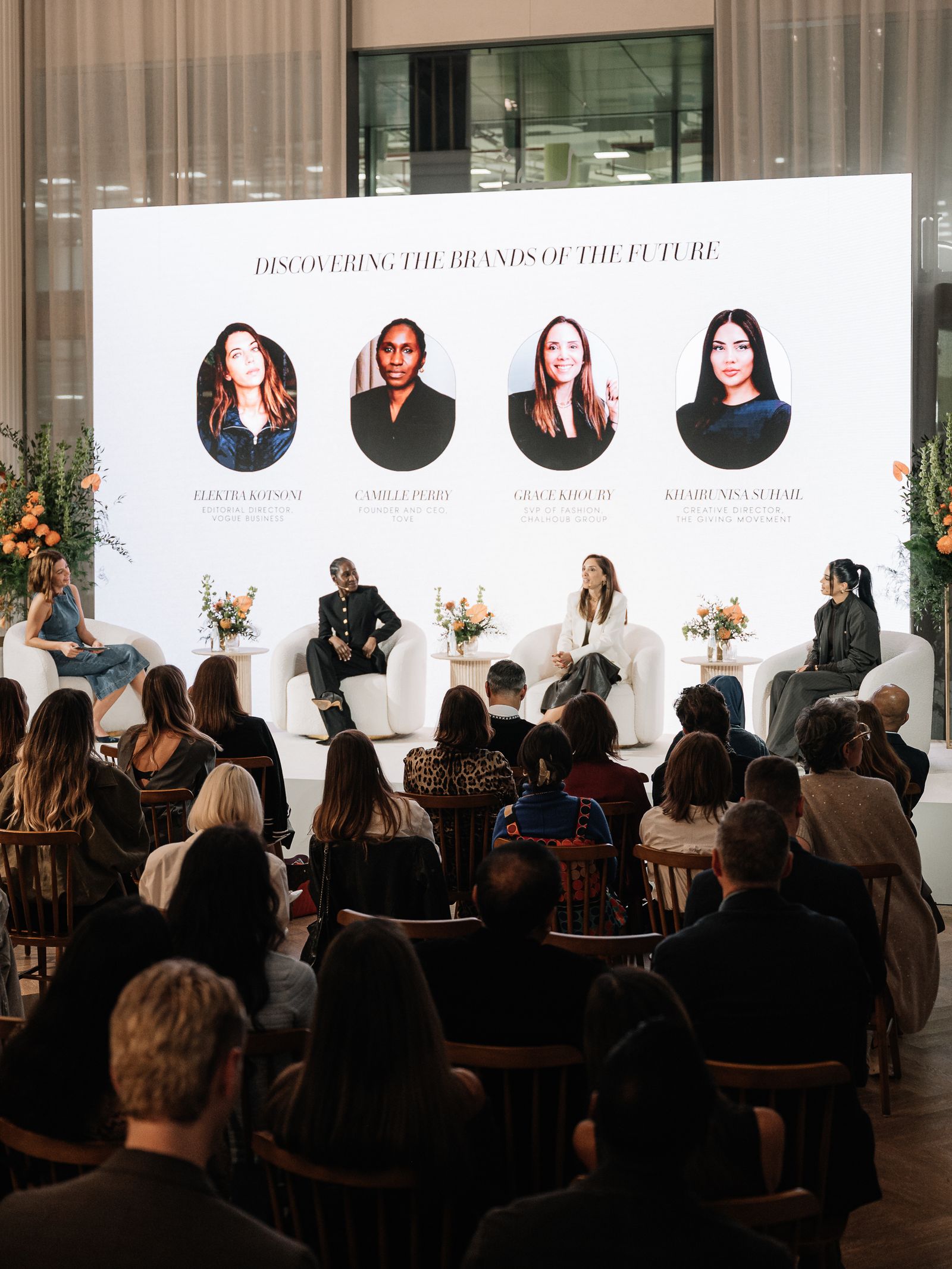 Image may contain Ibtissam Tiskat Gina Parody People crowd adult face head indoor and audience