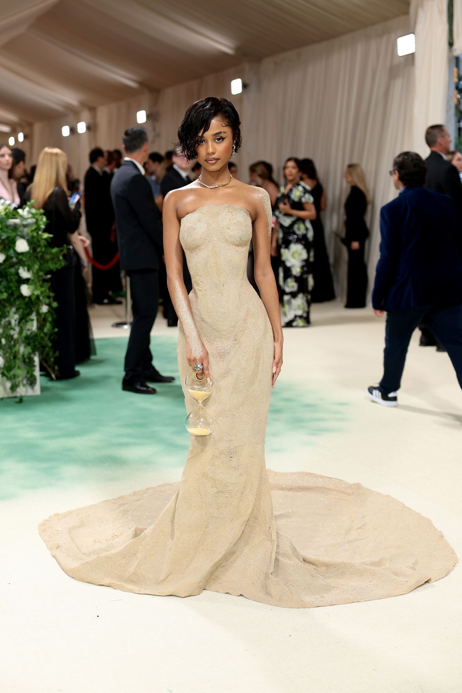 On May 6 in New York, Tyla attended the 2024 Met Gala to celebrate Sleeping Beauty's reawakening of fashion.