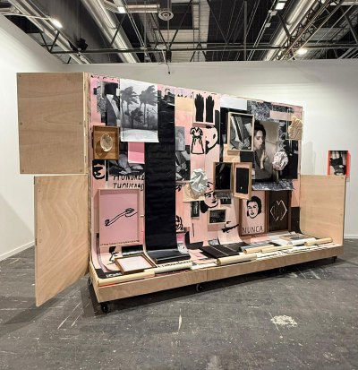 Sculptural composition of various objects. 