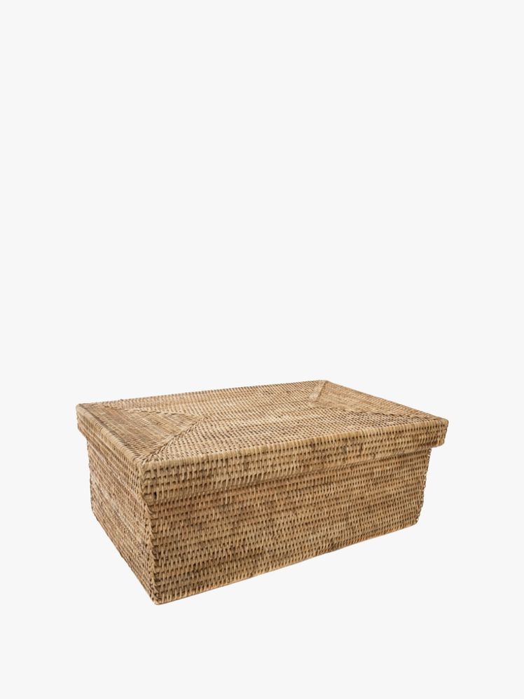 Image may contain: knitting, basket, furniture and table