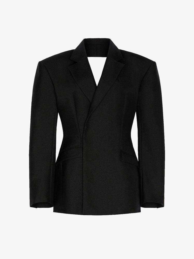 Image may contain: clothing, coat, jacket, blazer, formal wear, suit, tuxedo and coat