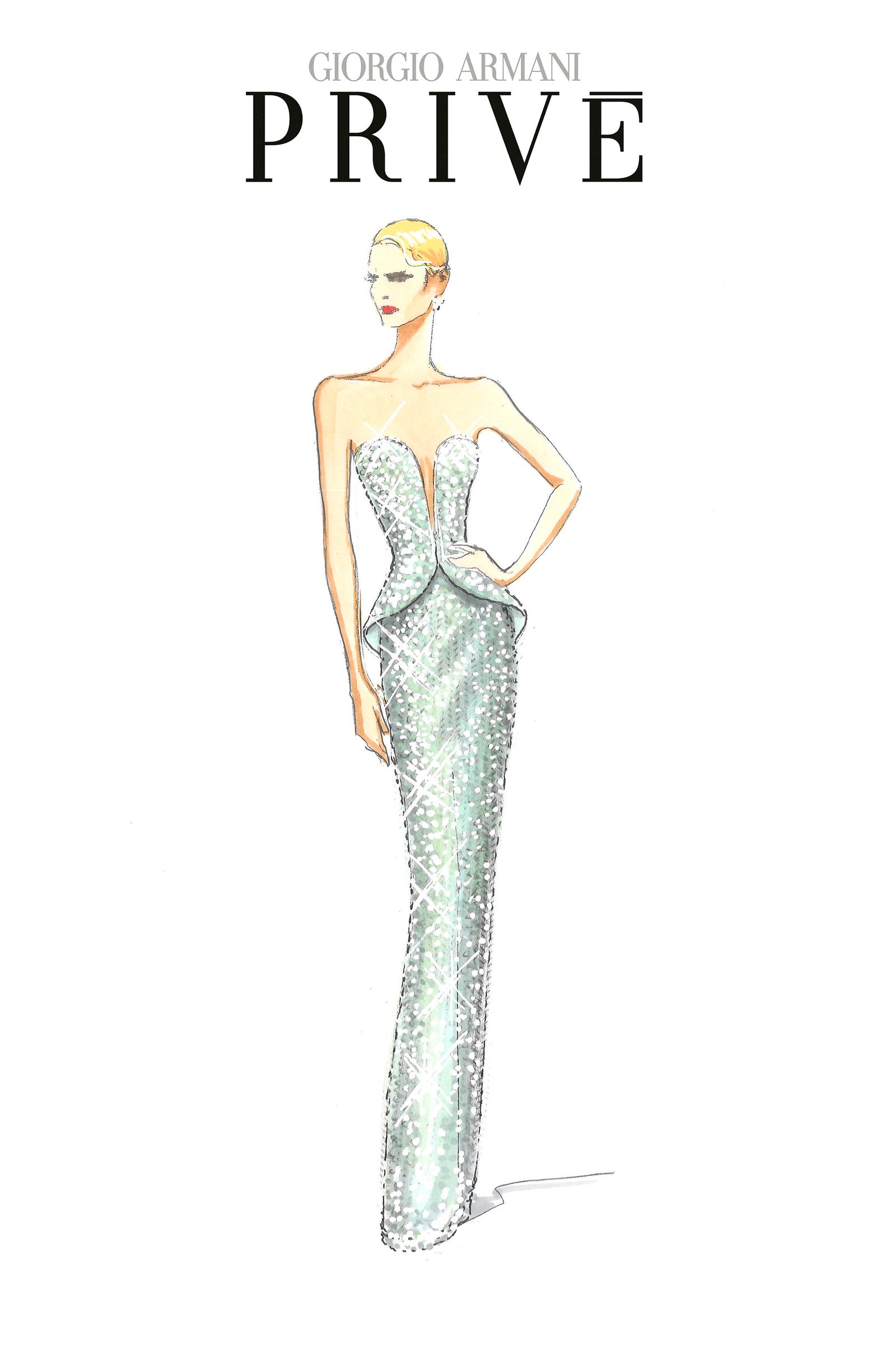 Image may contain Gregg Barnes Clothing Dresses Formal Evening Dresses Fashion Dresses Adult Weddings and Face