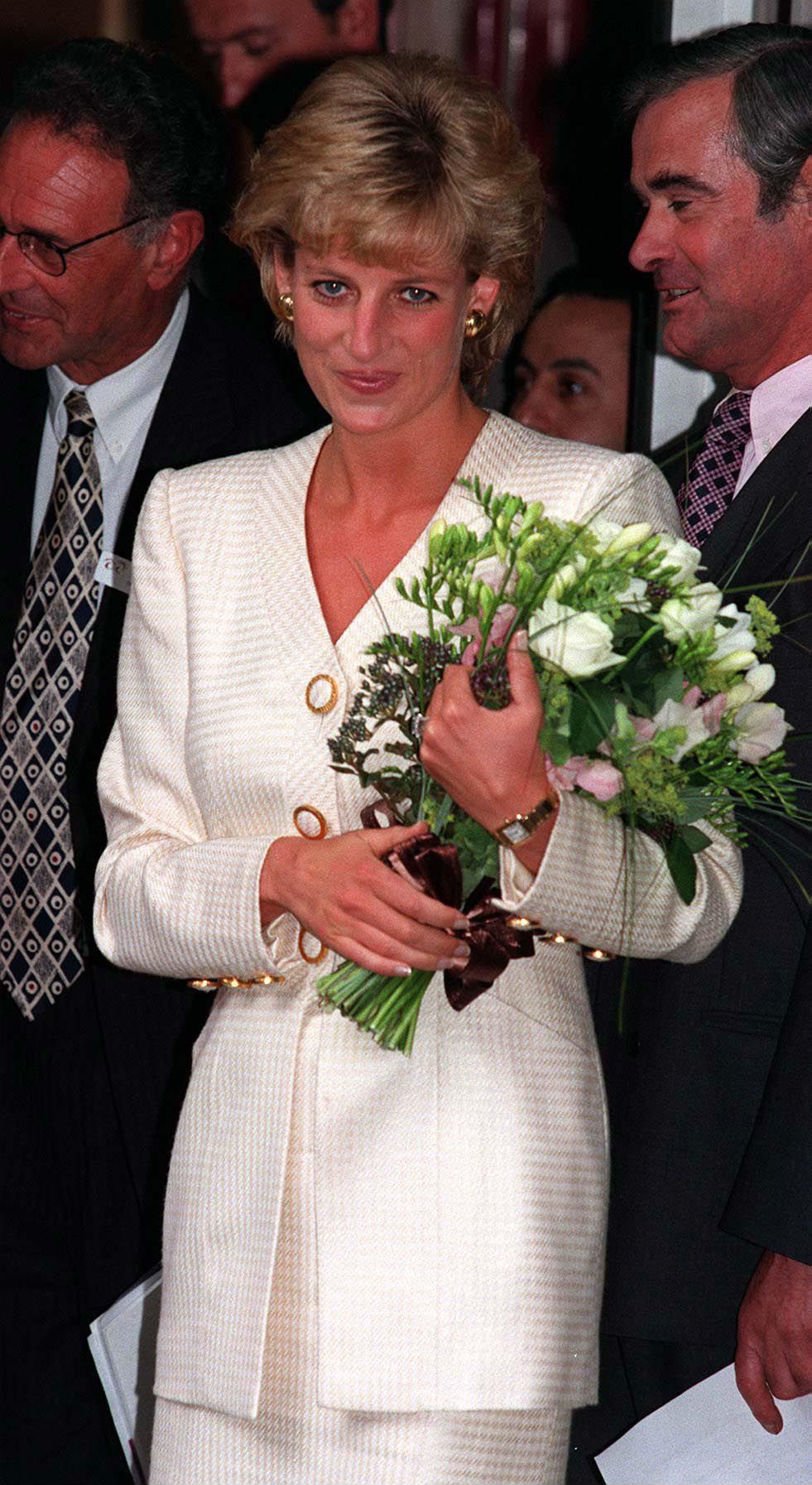 London On June 27, Diana, Princess of Wales, patron of the National AIDS Foundation, attended a briefing held at Mortimer Market...