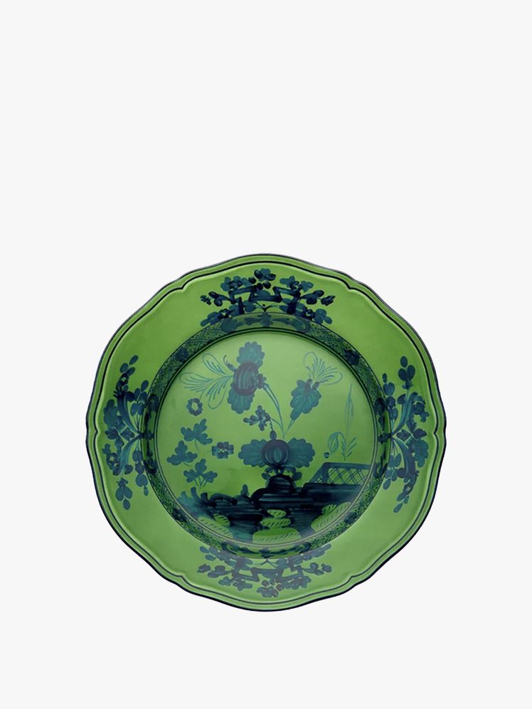 Image may contain: art, china, pottery, plate, food, meal and dishes