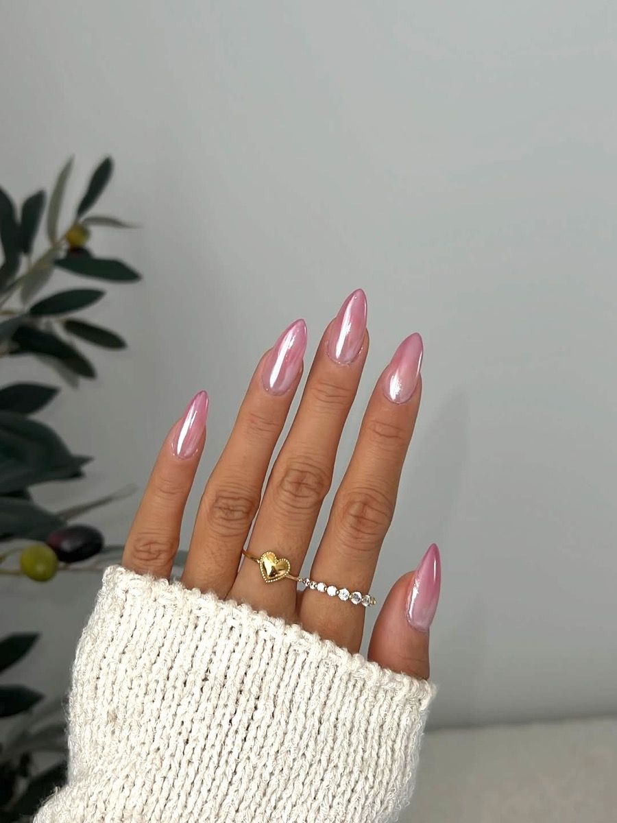 rose chrome nails spring 2026