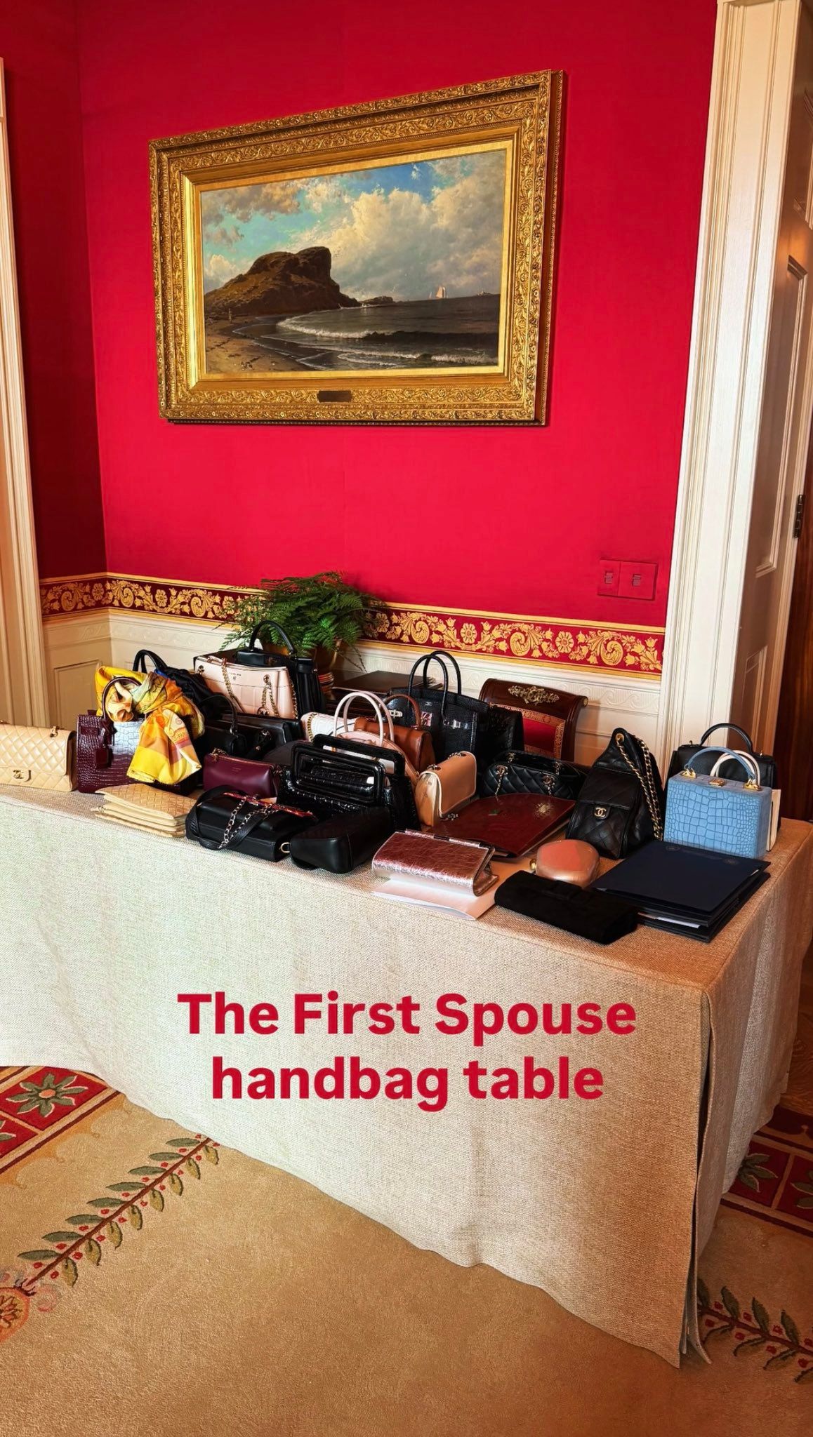 Melania Trump first spouse handbag