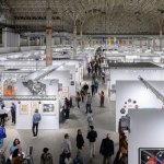 A few aerial shots of an art fair held at the convention center.