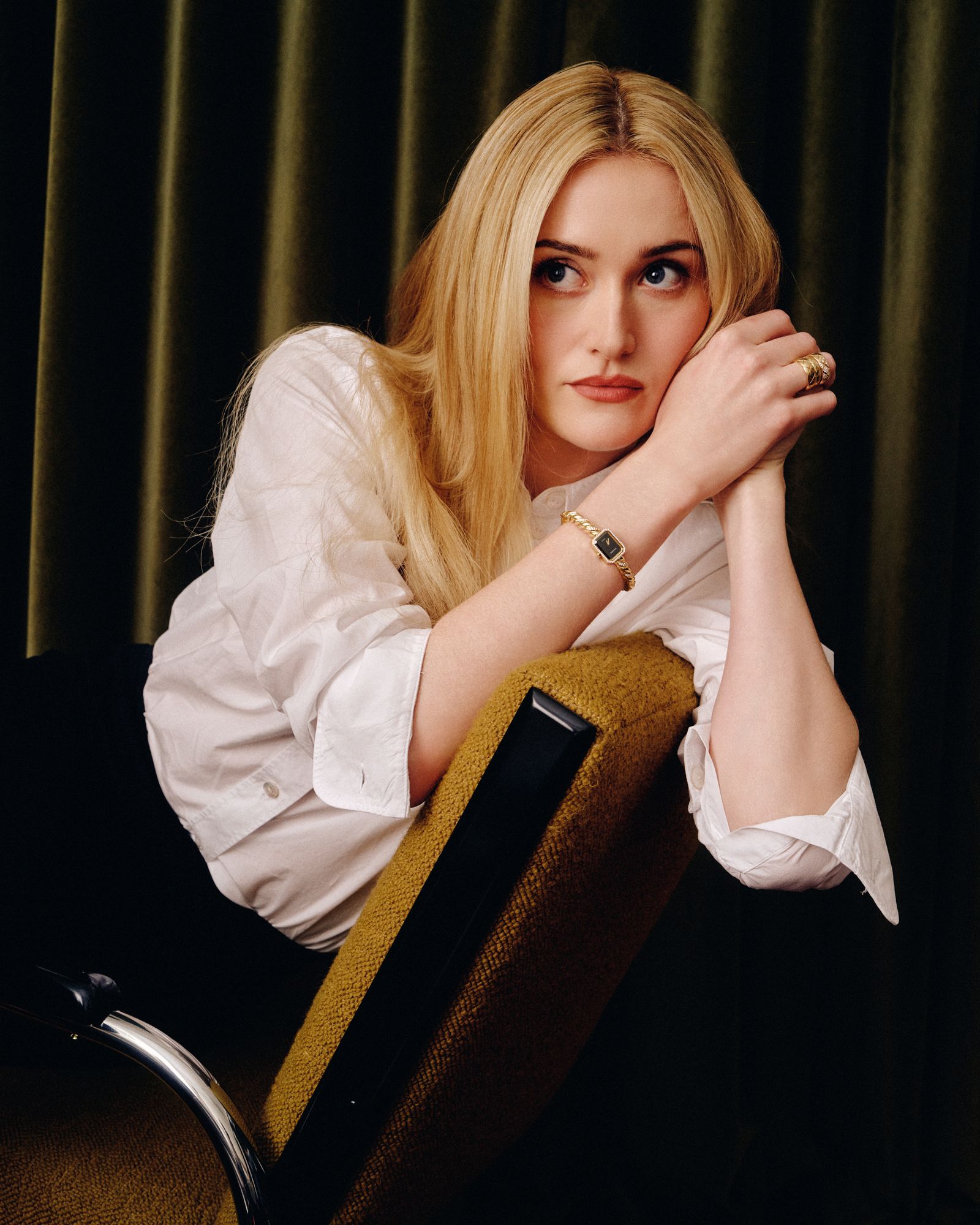 Image may contain blond hair human face head photography portrait and adult