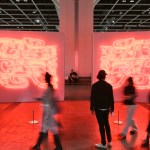 HONG KONG, CHINA - MARCH 25: People view artworks during the preview of Art Basel Hong Kong 2026 at the Hong Kong Convention and Exhibition Center (HKCEC) on March 25, 2026 in Hong Kong, China. (Photo by Li Zhihua/China News Service/VCG via Getty Images)