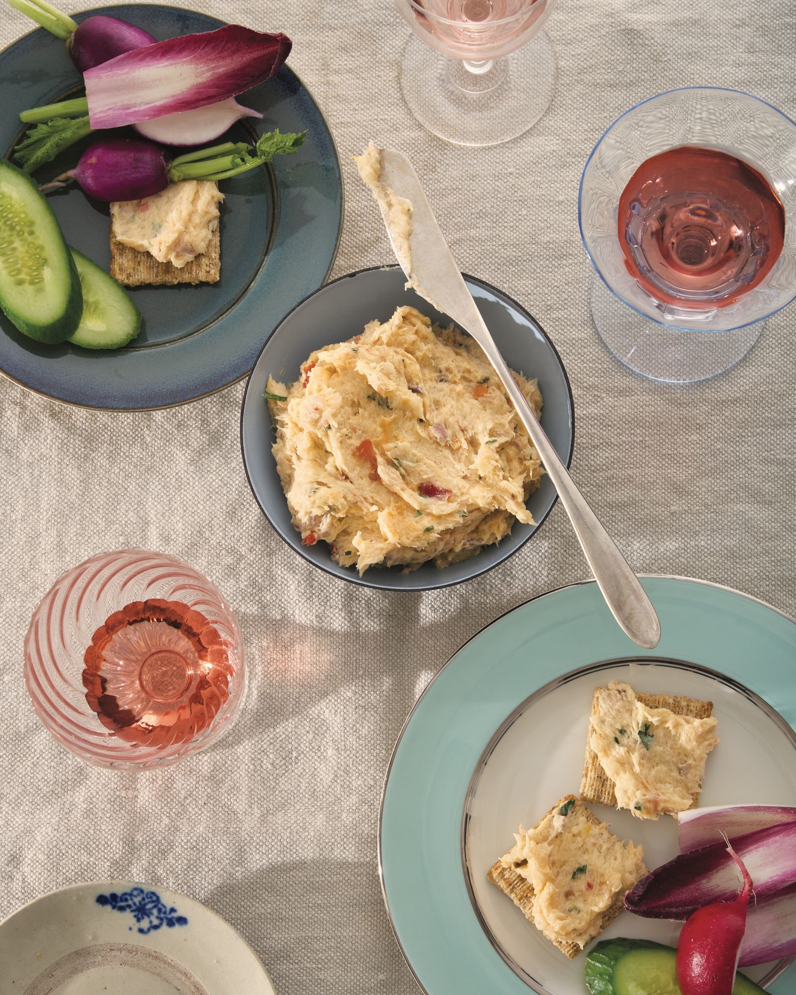 Image may contain food food display brunch plates tableware bread fruits pears plants and produce