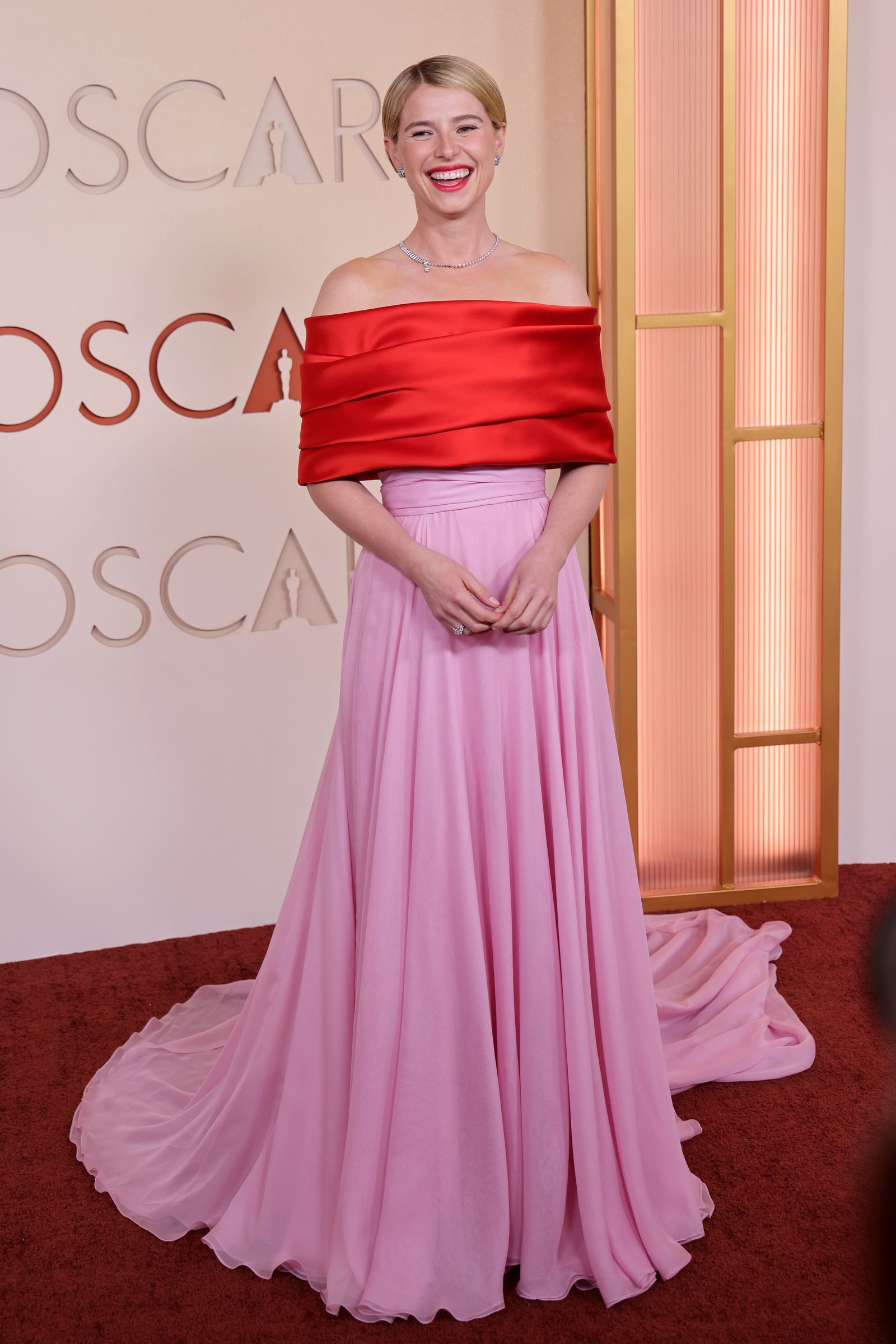 Images may contain fashion clothing, gowns, formal wear, adult gowns, evening gowns, accessories and jewelry