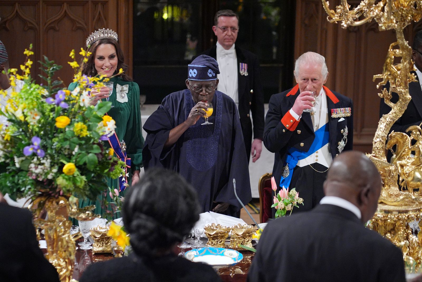 Image may contain Bola Ahmed Tinubu Charles Prince of Wales Jos Ortega Cano Adult accessories and eyewear