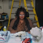 Esma Mohammed in the studio.