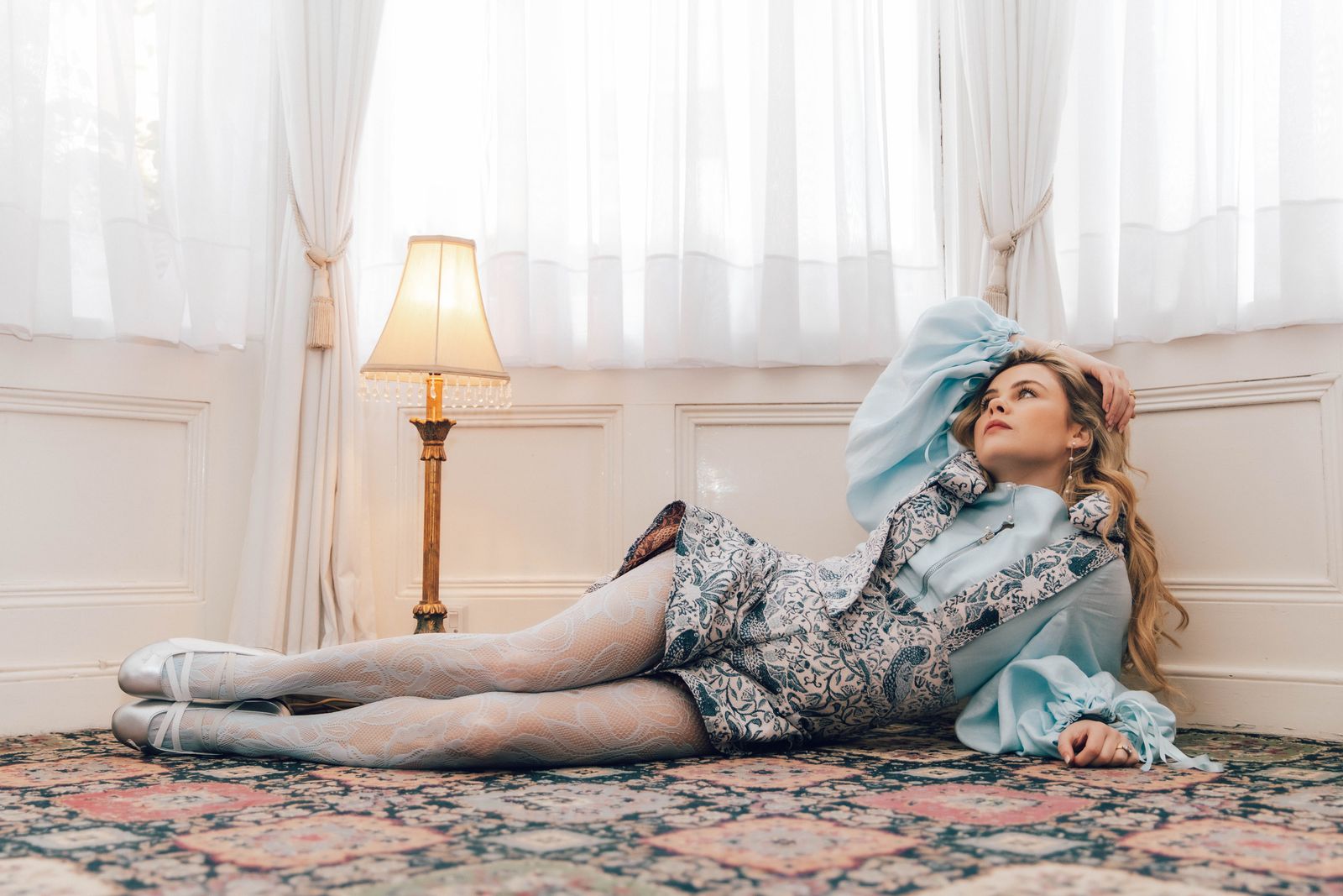 Image may contain lights adults and people