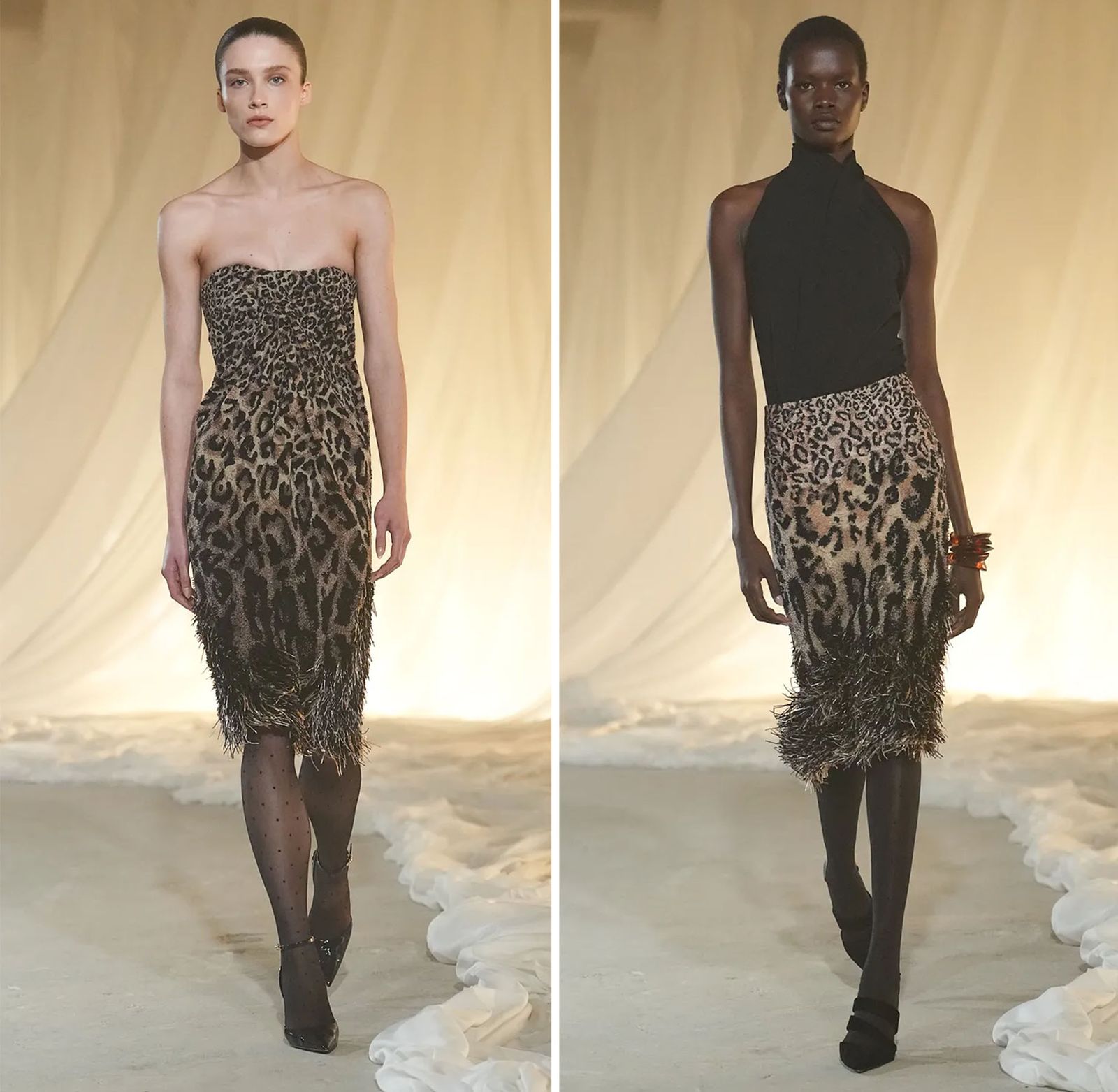 Image may contain adult clothing, dresses and skirts