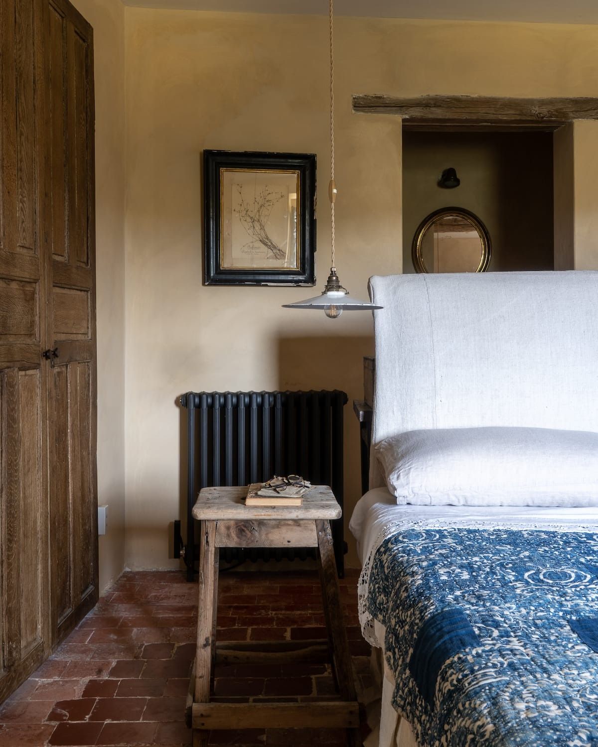 Image may contain lamp, bed, furniture, interior, interior design, art, painting, flooring and spa