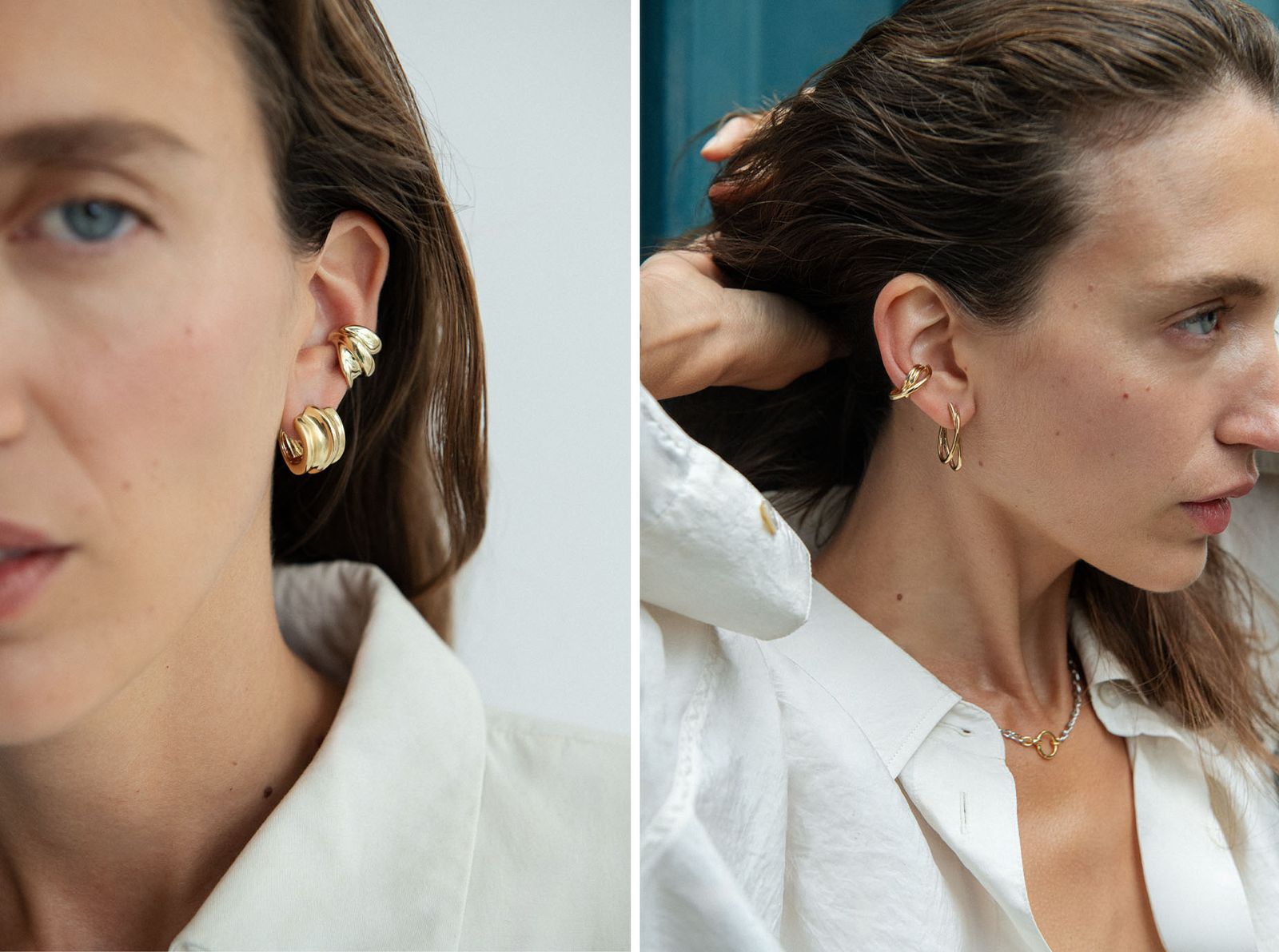 Image may contain accessories, earrings, jewelry, adults and people