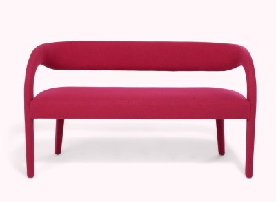 Fuchsia round bench.
