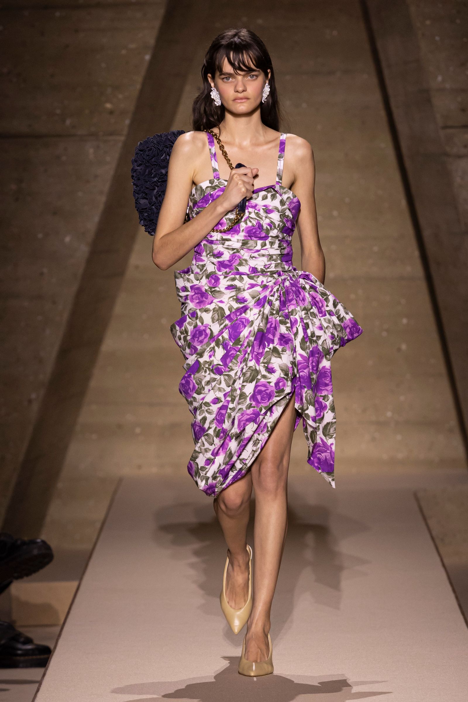 How to style the prettiest floral dress—straight from the runway